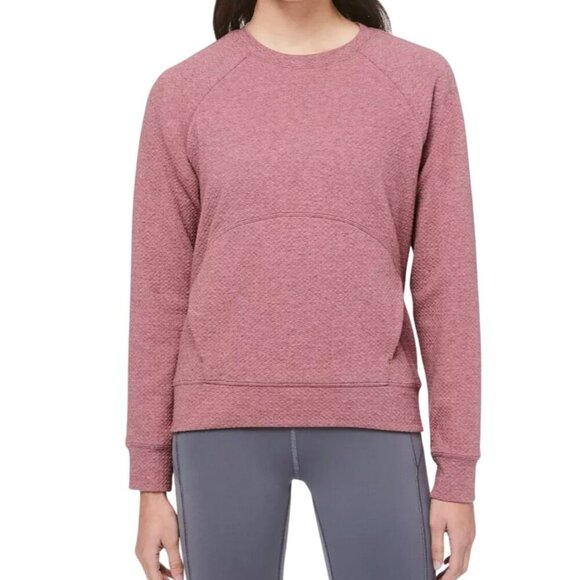 Lululemon Womens Catch a Moment Textured Crewneck Sweatshirt Size 8 Dusty Rose - Picture 1 of 7